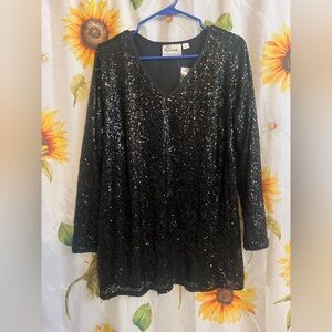 Linea by Louis Dell'Olio Elegant Black Top